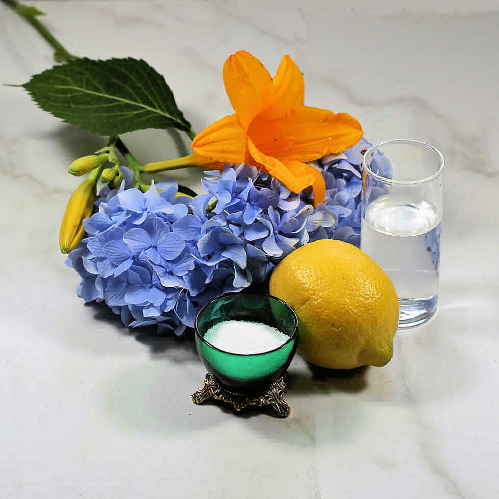 How to keep cut flowers fresh - Use Sugar, lemon and bleach.